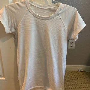 worn lululemon swiftly tech short sleeve top
